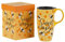 Topadorn Ceramic Mug with Gift Box Coffee Mug Latte Mug with Lid and Handle,17oz. Sweet As Can Bee