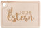 Spruchreif | Schneidebrett aus Holz | Schneidebrett mit Gravur und Griffloch | Schneidebrett mit Eierhalter | 2 in 1 Brett und Eierbecher | Frühstücksbrett Ostern | Ostergeschenk | Frohe Ostern