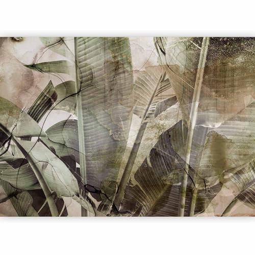 murando PREMIUM Carta da parati tropicale Foglie 100x70 cm Fotomurali in TNT Murale alla moda Decorazione da Muro XXL Poster Gigante Design Carta per pareti Pianta Giungla Natura