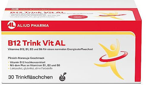 B12 Trink Vit AL Trinkampullen, 30x8 ml: Vitamin B12 trägt zu einem normalen Energiestoffwechsel, zur normalen Funktion des Nervensystems & zur Verringerung von Müdigkeit bei, Nahrungsergänzungsmittel