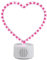 Intempo EE7524 LED Heart Speaker – Neon Light Up Novelty Bluetooth Speaker, Rechargeable Portable Wireless Music Player For Parties, BBQs, Garden, Home, USB Charging Cable Included, Pink LED, 3 W