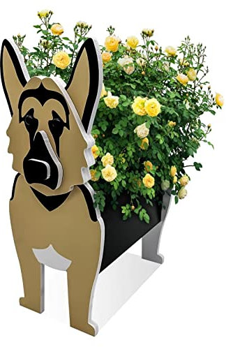 LDFHOIN Blumentopf Hund, Übertopf mit niedlichem Hund, Haustier Hunde-Pflanztöpfe, 3D Blumentopf Pflanzen Aufbewahrungsbehälter In Tierform, Gartentöpfe Für Innen/außengarten