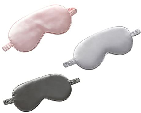 KOMBIUDA 3 stücke Schlafmaske Mit Verbundenen Augen 3D Maske Seide Maske Verband Für Männer Schlaf Schlaf Augenband Schlafen Schlafen Mit Augen Nickerchen