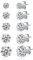 SILBERTALE 5 Paar 925 Sterling Silber Cubic Zirkonia Ohrstecker Set 3-8mm für Männer Frauen