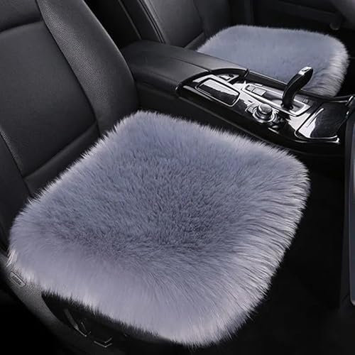RIKCAT Auto Sitzkissen für Opel Mokka 2020-2023, Autositzkissen Sitzbezüge Sitzauflage rutschfest Stuhlkissen Komfort Kissen Warm Halten Plüsch Styling,Grey