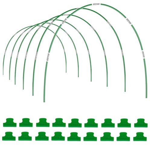 Wachstunnel für Hochbeet, 36 PCS Pflanztunnel Bögen,Folientunnel Bögen,DIY Gewächshausreifen Frühbeet Tunnel für Garten Zeile Abdeckung Pflanzen Obst Gemüse,Tunnelbögen Hochbeet