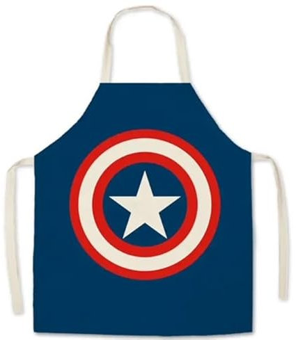 Adult and child superhero apron, funny apron, comic apron, Father's Day gift, Captain A-Merica, niños