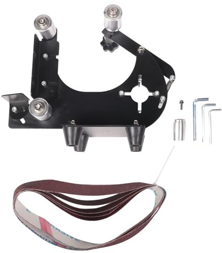 Kit de soporte para lijadora de banda, soporte de pulido de acero inoxidable, lijado de carpintería