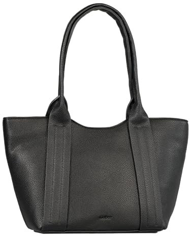 Gabor bags Christine Damen Shopper Umhängetasche Reißverschluss Groß Schwarz
