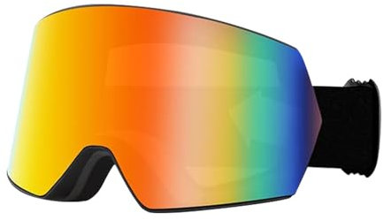 Nuyhgtr Anti-fog Ski Goggles, Windproof Ski Goggles, Children Ski Goggles, Youth Snow Goggles, Boys Ski Goggles, Double Layer Ski Goggles, Anti-fog Snow Goggles for Children and Youth