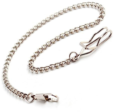 WRITWAA 4stücke Metal Taschenuhrkette in Gold Silber Rotbronze Grünbronze Robuste Uhrenkette Mit Starkem Verschluss Vielseitig Für Gürtel Taschen Schlüsselanhänger Herren Accessoire