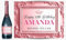 Personalised Champagne Prosecco Cava Label in Rose Gold Pink for Birthday, Wedding, Engagement, Anniversary, Hen Night, Christmas – TigerMill Publishing
