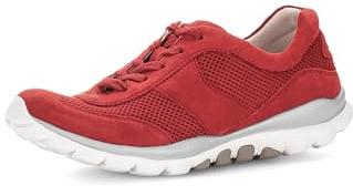 Gabor Damen Low-Top Sneaker, Frauen Halbschuhe,schnürschuhe,schnürer,straßenschuhe,Strassenschuhe,Sportschuhe,Flame,38.5 EU / 5.5 UK