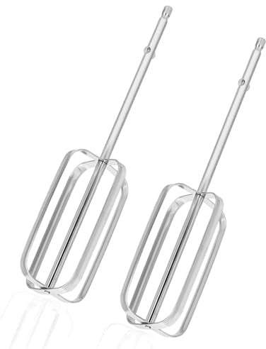 2Pcs Hand Mixer Attachments, Hand Mixer Replacement Beaters Stainless Steel Electric Mixer Replace Parts for Hamilton Beach Hand Mixer 62682RZ 62692 62695V 64699 (4 Sticks)