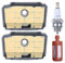 MIKFESPO Kit de 4 filtros de Aire for motosierras Stihl MS192 T con Filtro de Combustible MS260 y bujía. Número de Pieza: 1137 120 1600.