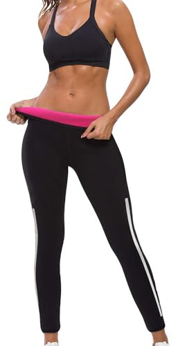 DownLTL Sauna Pantaloni di Perdita di Peso Pancia Pantaloni Neoprene Donna Termici Dimagrante Leggings Hot Thermo Sudore Shaper per Fitness