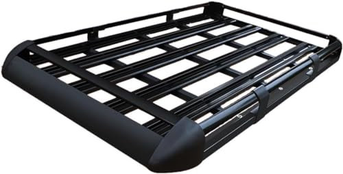 MUGONGWEI Auto Dachträger, für Jeep Compass 2018-2022 Dachreling, Rack Gepäck Querträger Relingträger Gepäckablage Car Zubehör,Geringe Windgeräusche,S-Black