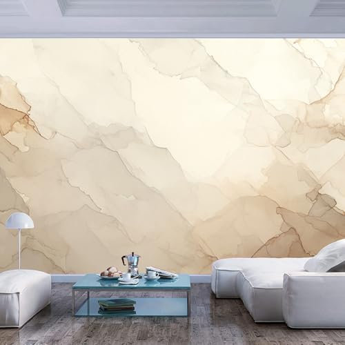 JIAOQSS 3D Mural Paintings for Wall Simple Beige Abstract Texture Corridor Interior Panel Bathroom Hall Suitable and Kitchen The Urban Architecture Cafe Bar