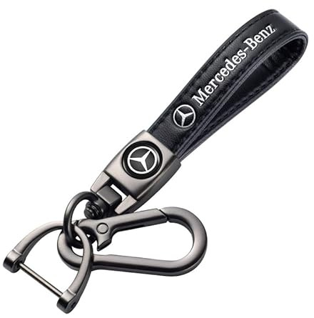Auto Porte-clé, Porte clef voiture pour Voiture, Porte-clés en cuir pour homme et femme, Voiture Accessoires, Noir