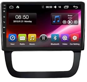 Touchscreen Stereo 2 Din für VW Volkswagen Jetta 5 2005-2010 mit Bluetooth Fm Radio, Mirror Link, USB, Aux, WiFi mit Bluetooth Mirror Link Am Radio, 4 Kern 1G+16G