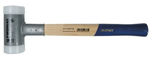 PROMAT 811554 Schonhammer D.50mm 1000G Nylon weiß rückschlagfrei Hickorystiel