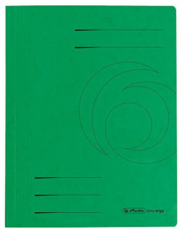 herlitz 10902906 Schnellhefter A4 Quality, grün, kaufmännische- und Behördenheftung, 25 Stück