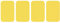 dalipo 05009 - Bügelflicken 4er-Pack, ca. 7,6x4,9cm, gelb