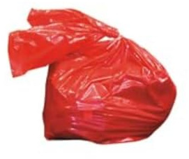 EAST RIDING SACK HEA01909 RSB/3 Laundry Soluble Strip Bags, 457 mm x 711 mm x 762 mm, 50 L, Red (Pack of 200)