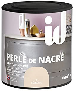 Peinture meubles et boiseries PERLE DE NACRE 500ML SELENITE - ID Paris