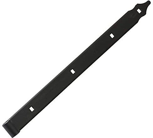 DMX - Ladenband - Torband 400x35x4,0 mm - Rolle Ø 13 - Scharniere Schwerlast - Ladenbänder - Scharniere für Gartentor Holz Tore - Türscharniere - Türband Schwarz ZP 1 Stück