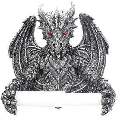Nemesis Now Toilettenpapierhalter Obsidian B4431M8 Silber