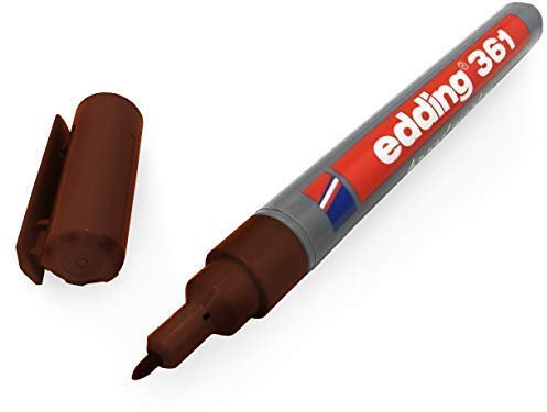 Edding 361 Whiteboard-Marker, 1 mm Rundspitze, braune Tinte, 1 Stück
