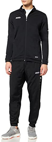 JAKO Herren Trainingsanzug Polyester Striker 2.0, schwarz/weiß, S, M9119