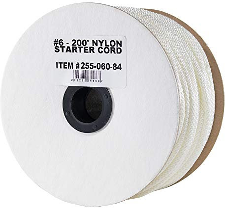 Nylon Starter Cord - 3/16 Inch x 200 Feet - Replacement Rope for Recoil Starters