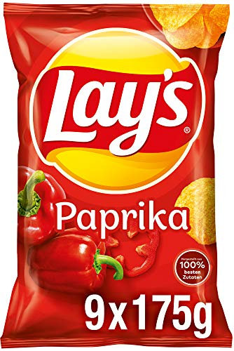 Lay's Paprika, 9 x 175 g