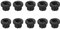 10 PCS Plastic Shock Proof 5/8 Außengewinde auf 3/8 Innengewinde Adapter für Mikrofonstativ, schwarz.