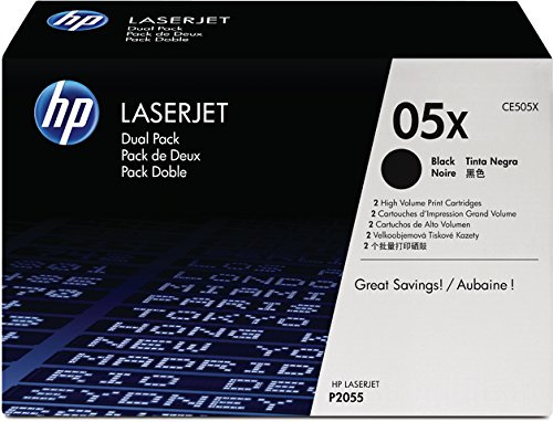 HP 05XD Laserjet Original Toner Black High Capacity 2 x 6,500 Pages Pack of 2