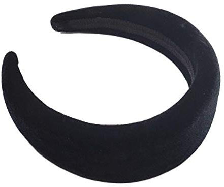 RAILONCH Haarreif, Damen Stirnband Mode Breite Seite Flanell Dickes Schwamm Haarband Haarschmuck (Schwarz)