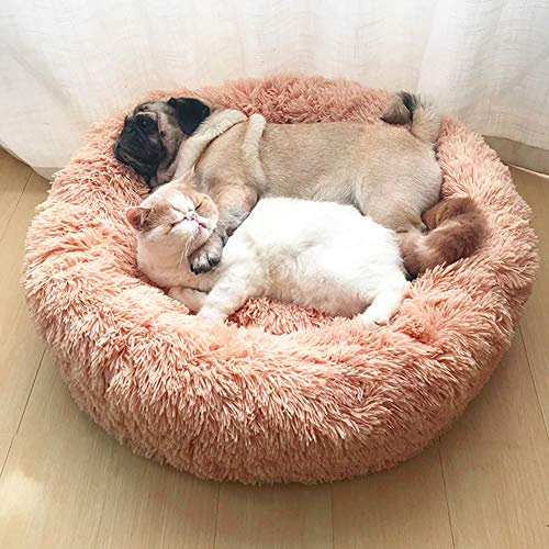 Haustierhaus Dount Matte Plüsch Hundehöhle Runde Weiche Katzensofa rutschfest Hundebett Kleine Hunde Kätze Haustiernest Kaninchen Eichhörnchen Haustier Schlafsack Weihnacht Geschenk