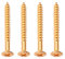 4Pcs Guitare Plaque de Cou Vis Plaque de Cou Vis de Montage Remplacement pour Guitare Électrique (Doré)