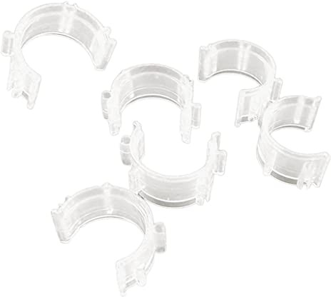 F Fityle 50er Set Spulenhalter Clips Klammern Fadenspule Bobbini Holder Garnrollenhalter Clips Clamps, klar