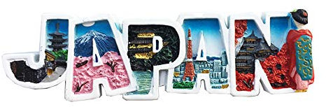 Japanische 3D-Souvenir-Kühlschrankmagnet, Geschenk, Kunstharz, handgefertigt, Heim- und Küchendekoration, japanischer Kühlschrankmagnet, Magnetkollektion