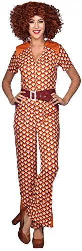 amscan 9911373 Kostm-Ganzkrperanzug, Damen, Orange, 42-44