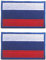 AliPlus Aufnäher mit Russland-Flagge, bestickt, taktischer Militär-Stil, mit Haken und Schlaufe für Rucksäcke, Mützen, Jacken, 2 Stück