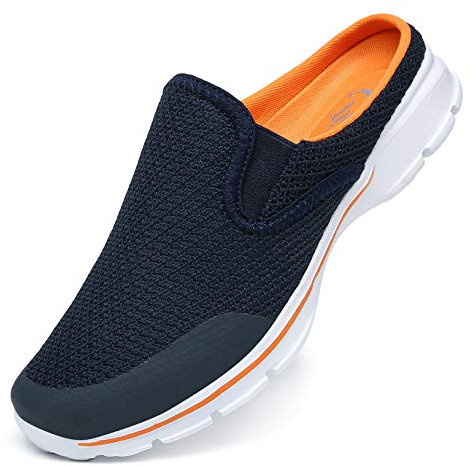 SMajong Zoccoli e Sabot Uomo Donna Comode Traspiranti Pantofole da Casa Leggero Antiscivolo Scarpe da Spiaggia Ciabatte all'aperto Arancio Blu Taglia:37 EU