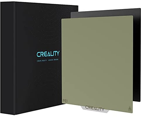 Offiziell Creality PEI Sheet Ender 3 PEI 3D Drucker Platte Plattformen 235x235mm Original Flexibler Magnetaufkleber Abnehmbares beheiztes Bett Aufbauplatte für Ender 3 V2/Ender 3 Pro/Ender 3S1/Ender 5