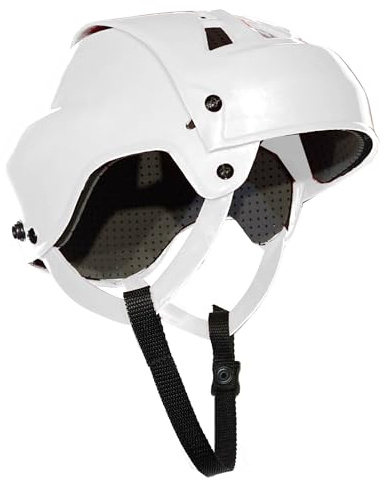 H-1 Vintage Style Hockey Helmet - Senior Adjustable (Sm/Med) White