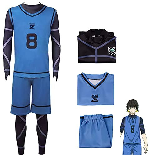 Puruuige Blue Lock Cosplay Costume Isagi Yoichi Football Jersey Uniform Full Set Bachira Meguru Tracksuit Suits Anime Role Play Halloween Costume