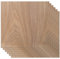 Dekaim 6 Stück schwarzes Walnuss-gespleißtes Sperrholz, 30,5 x 30,5 cm, unlackiertes Holz zum Basteln, Laserschneiden, Gravieren