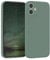 EAZY CASE - Silikonhülle für iPhone 12 Mini Hülle Silikon Case Grün weich stoßfeste Handyhülle iPhone 12 Mini Schutzhülle mit Kameraschutz Dünn Premium Schutz Cover TPU Phone Bumper in Dunkelgrün